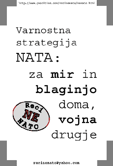 Varnostna strategija NATA: za mir in blaginjo doma, vojna drugje